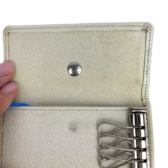 Rare 2007 Authentic Louis Vuitton  GUC Leather Epi Four Key Card Holder - Picture 7 of 10